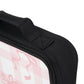 Personalized Pink Bow Plaid Lunch Bag — Custom Monogram TNB
