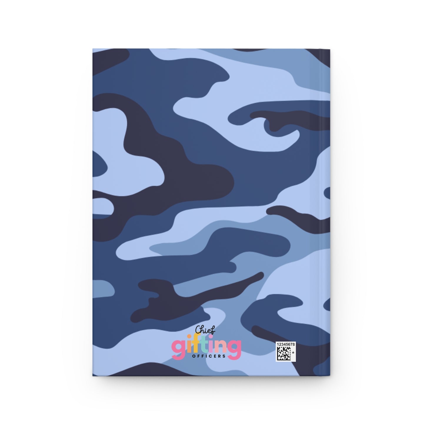 “Field Notes” 📓 Personalized Blue Camo Hardcover Journal by CGO
