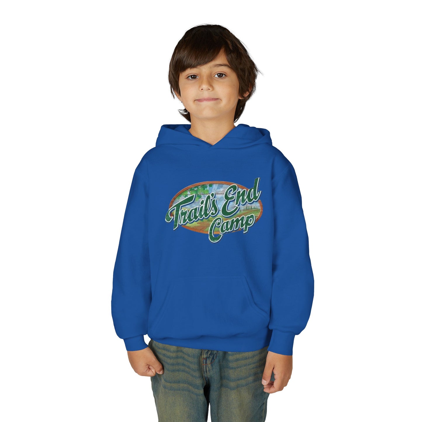 Youth Hoodie — Trails End Camp Retro Logo Sweatshirt
