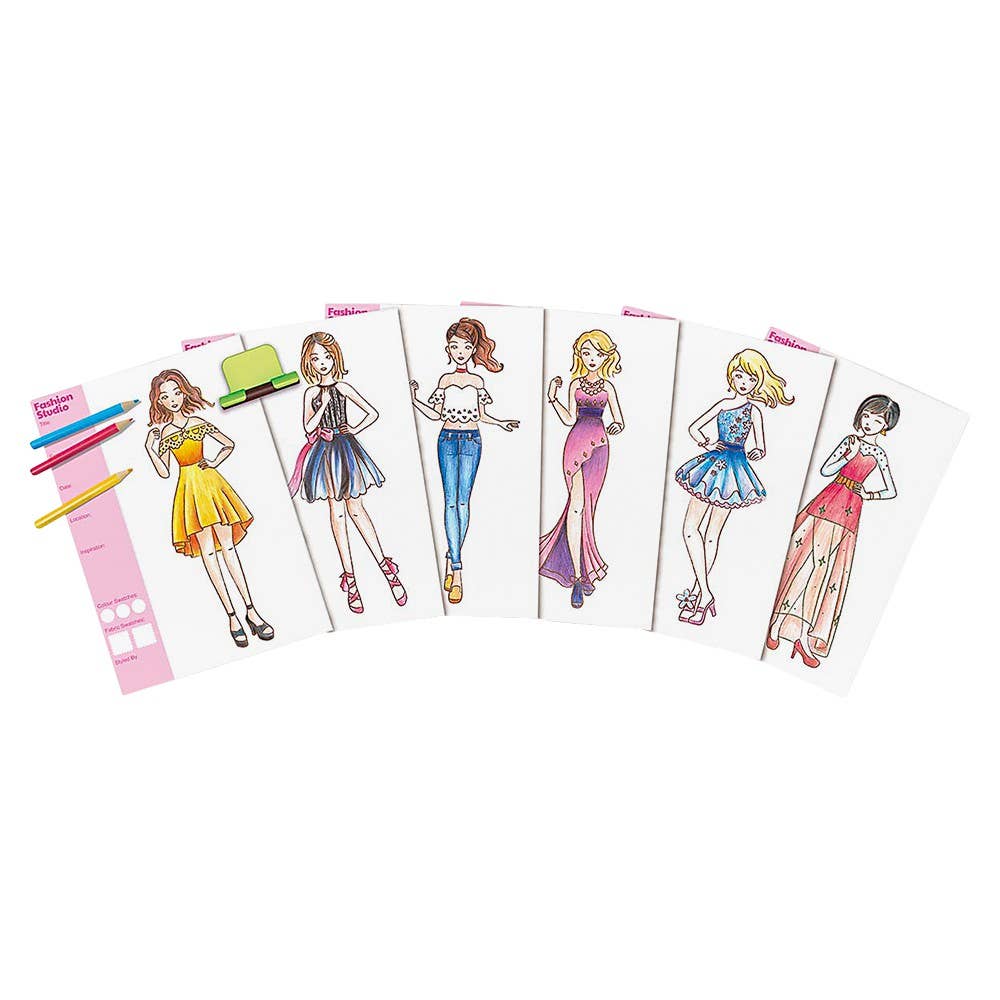 Portable fashion design portfolio kit