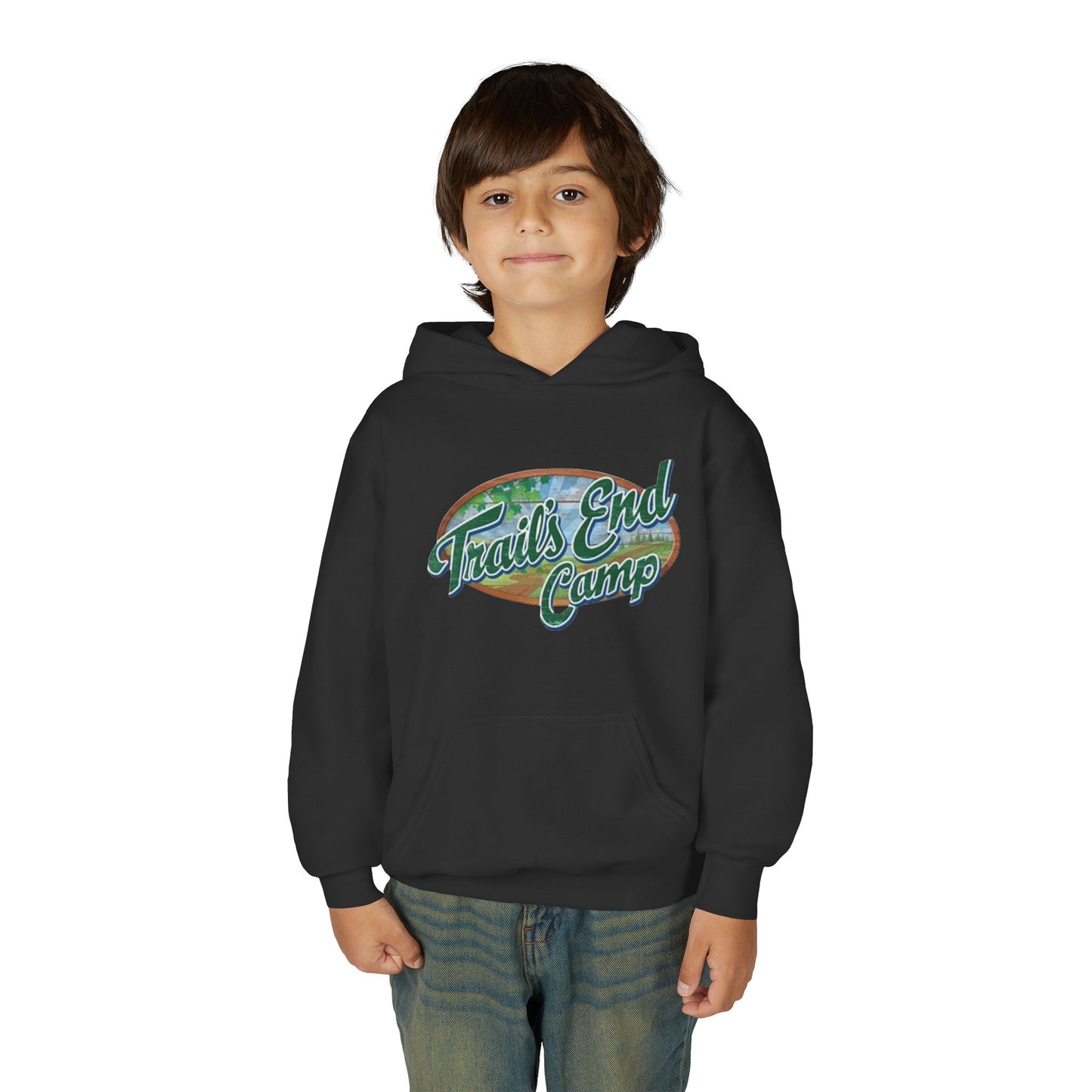 Youth Hoodie — Trails End Camp Retro Logo Sweatshirt