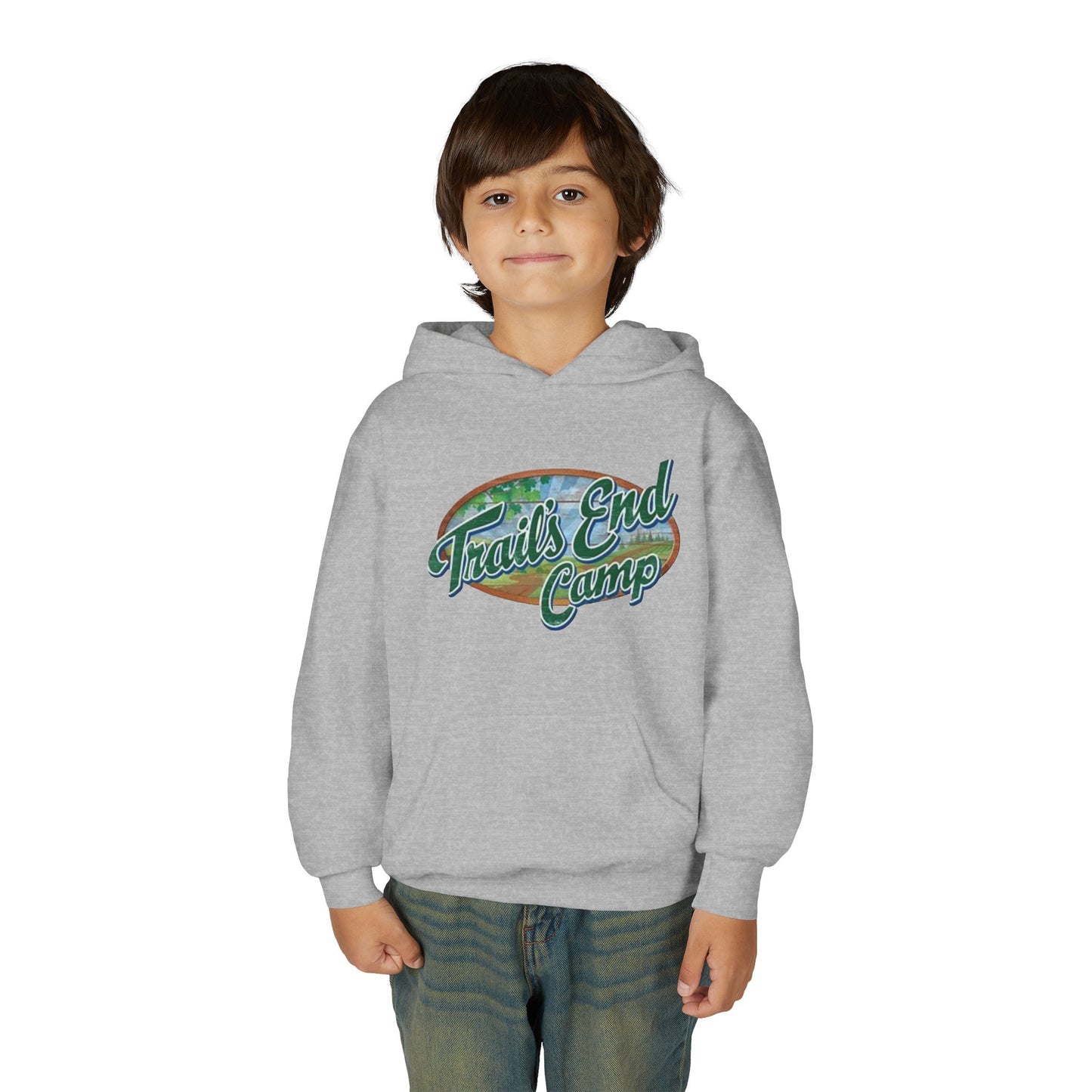 Youth Hoodie — Trails End Camp Retro Logo Sweatshirt