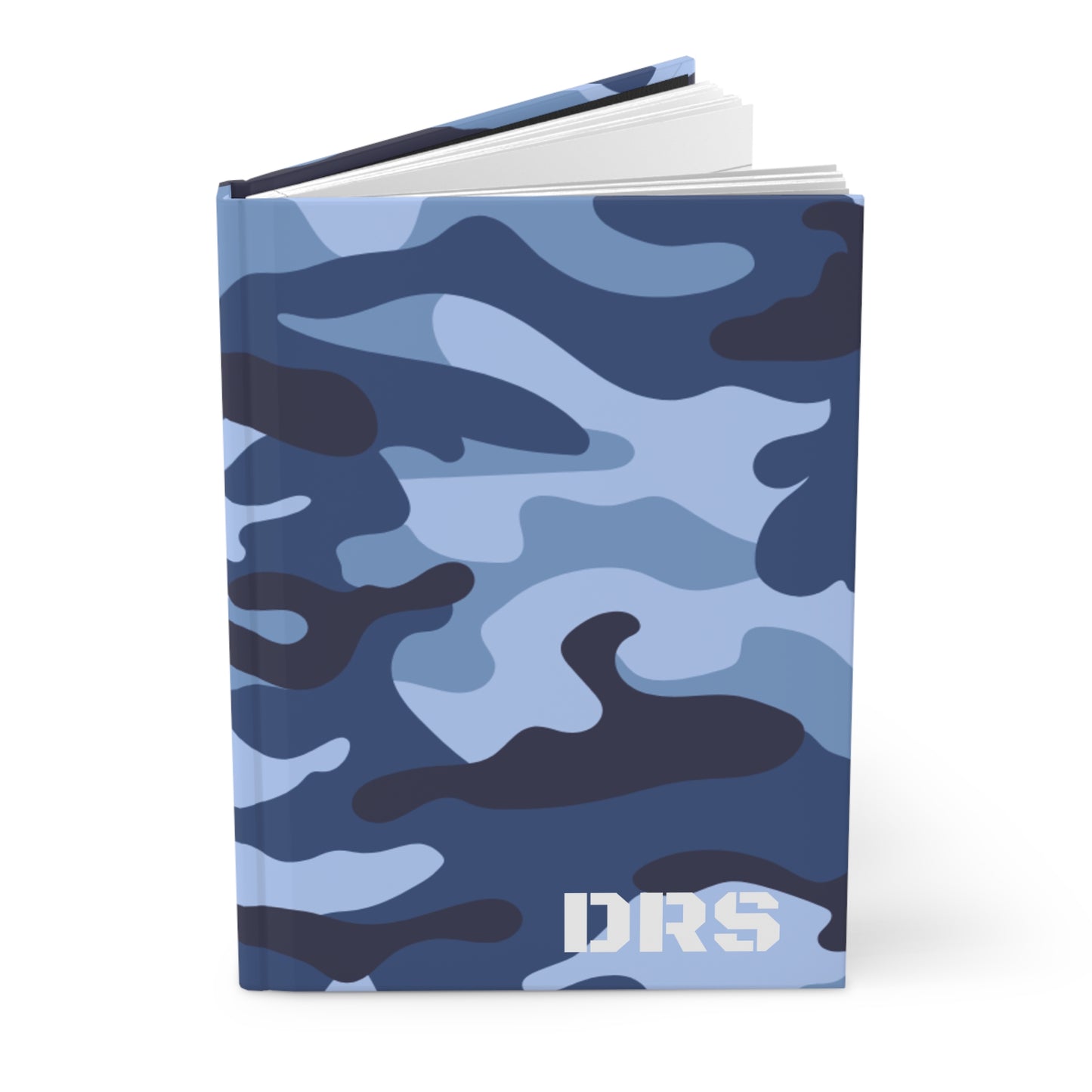 “Field Notes” 📓 Personalized Blue Camo Hardcover Journal by CGO