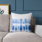 Ombre Blue Tie Dye Pillow made from durable poly canvas, featuring a unique tie dye design in shades of blue. Available in various sizes to add a splash of color and style to your home decor. Perfect for cozy relaxation.
