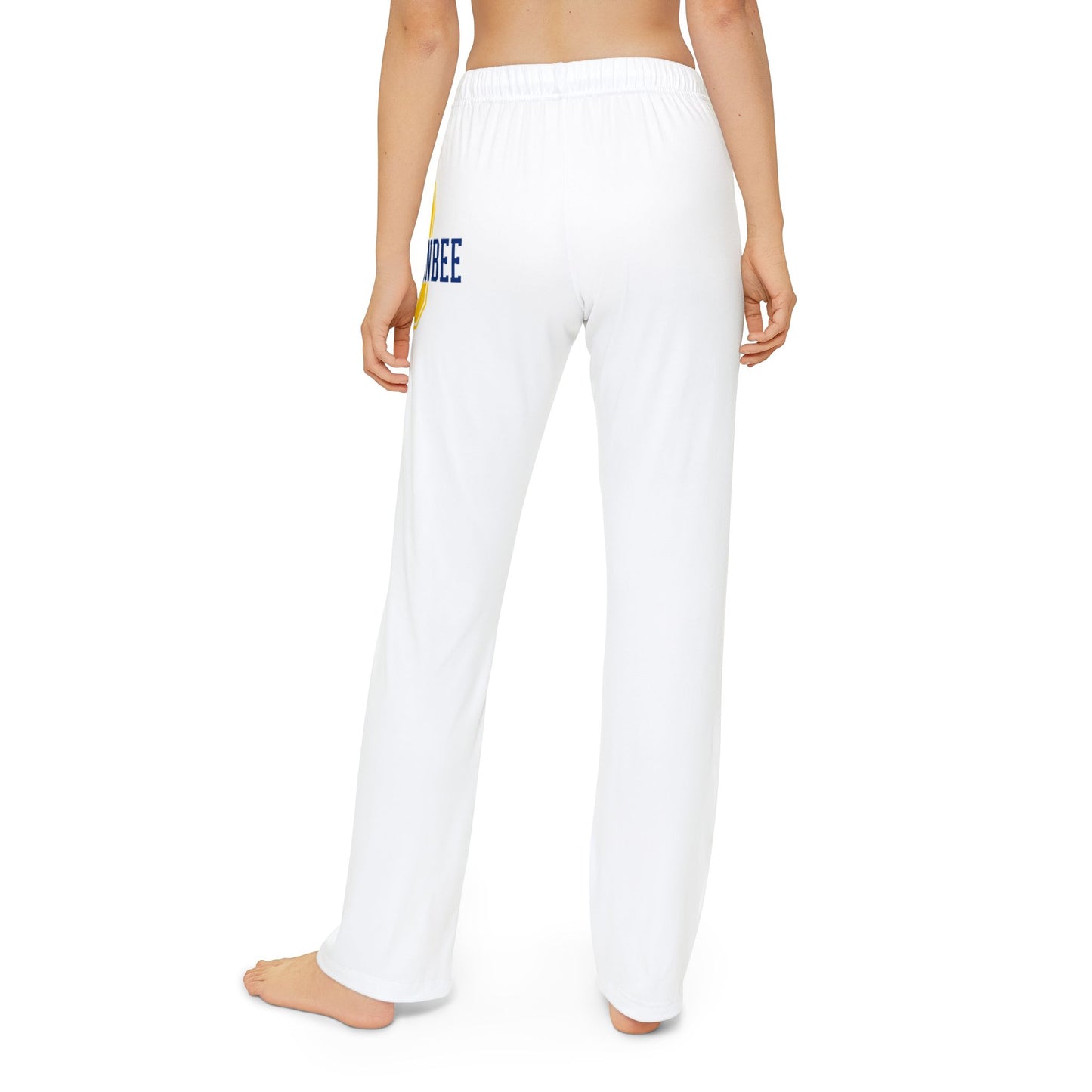 Kids Lounge Pants — 'Camp Day' Graphic White Cozy Sweatpants for Children