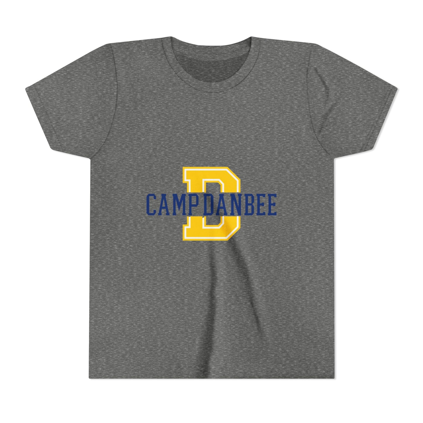 Youth Tee — 'Camp Danbee' Letterman D Logo Kids Shirt