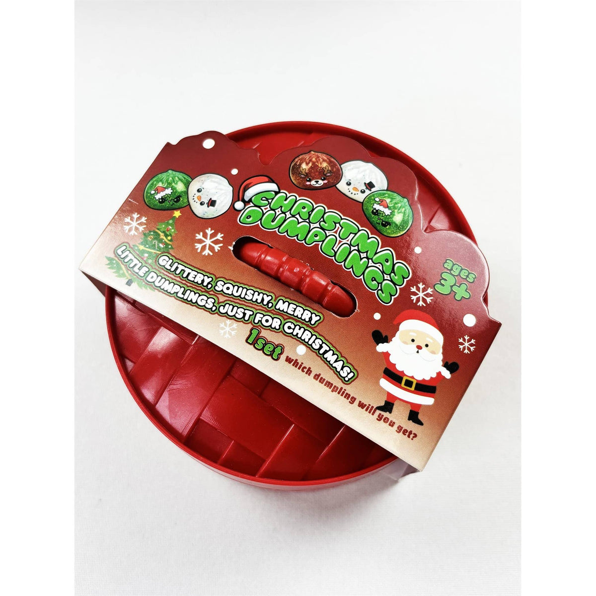 "Holiday Dim Sum" 🥟 Christmas Glitter Dumpling Squishy Toys (12 Steamers) by Love and Repeat