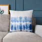 Ombre Blue Tie Dye Pillow made from durable poly canvas, featuring a unique tie dye design in shades of blue. Available in various sizes to add a splash of color and style to your home decor. Perfect for cozy relaxation.