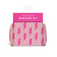 Compact 5-piece nail care kit with colorful travel case