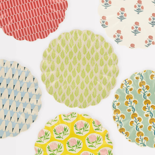 "Plated Perfection" 🌷 Reusable Floral Large Plates by Meri Meri
