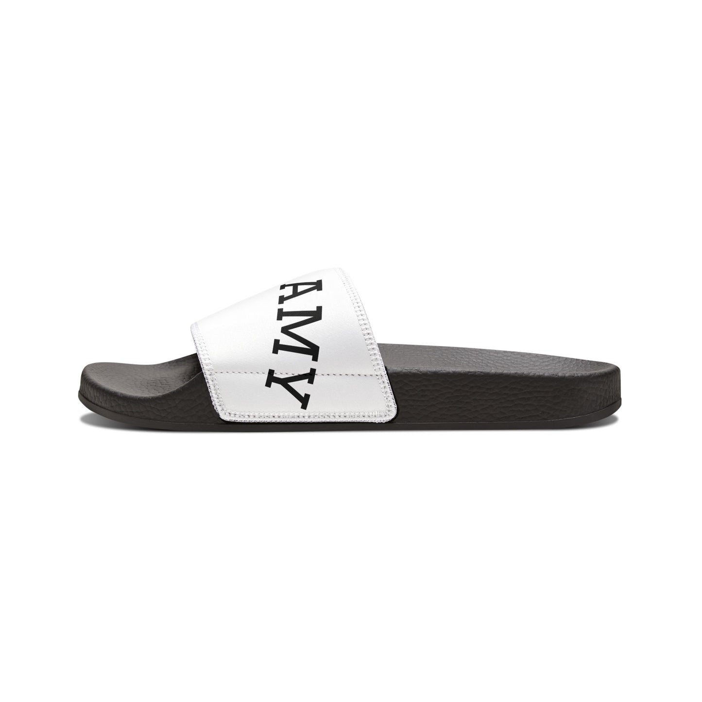 Youth Personalized Slide Sandals — Custom Name Removable Strap