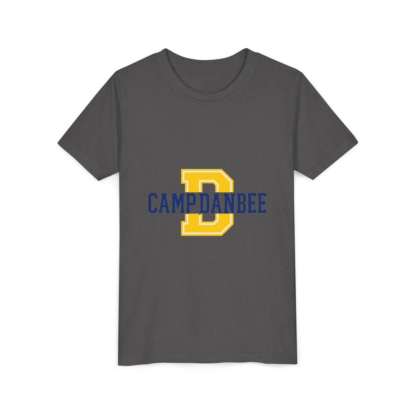 Youth Tee — 'Camp Danbee' Letterman D Logo Kids Shirt