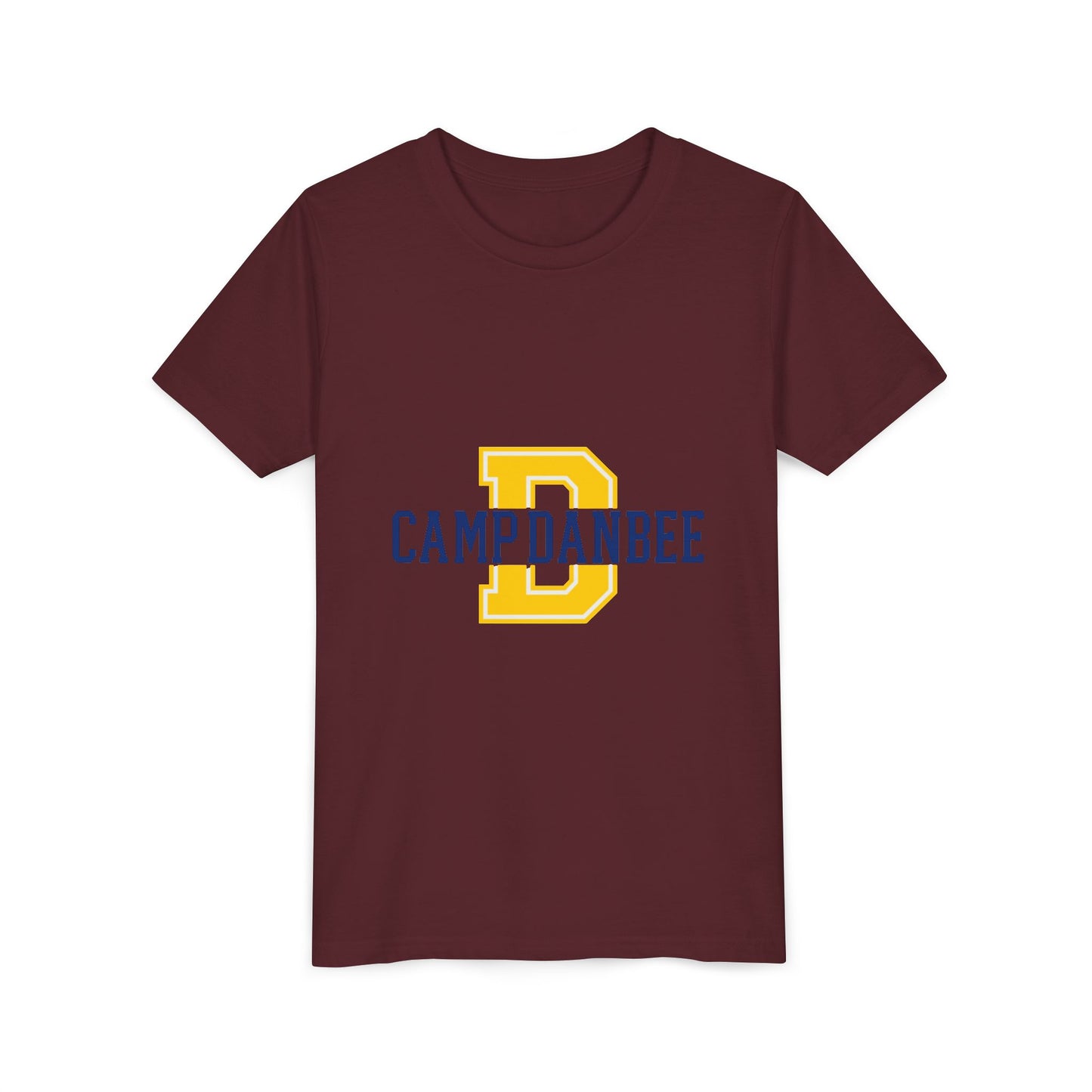 Youth Tee — 'Camp Danbee' Letterman D Logo Kids Shirt