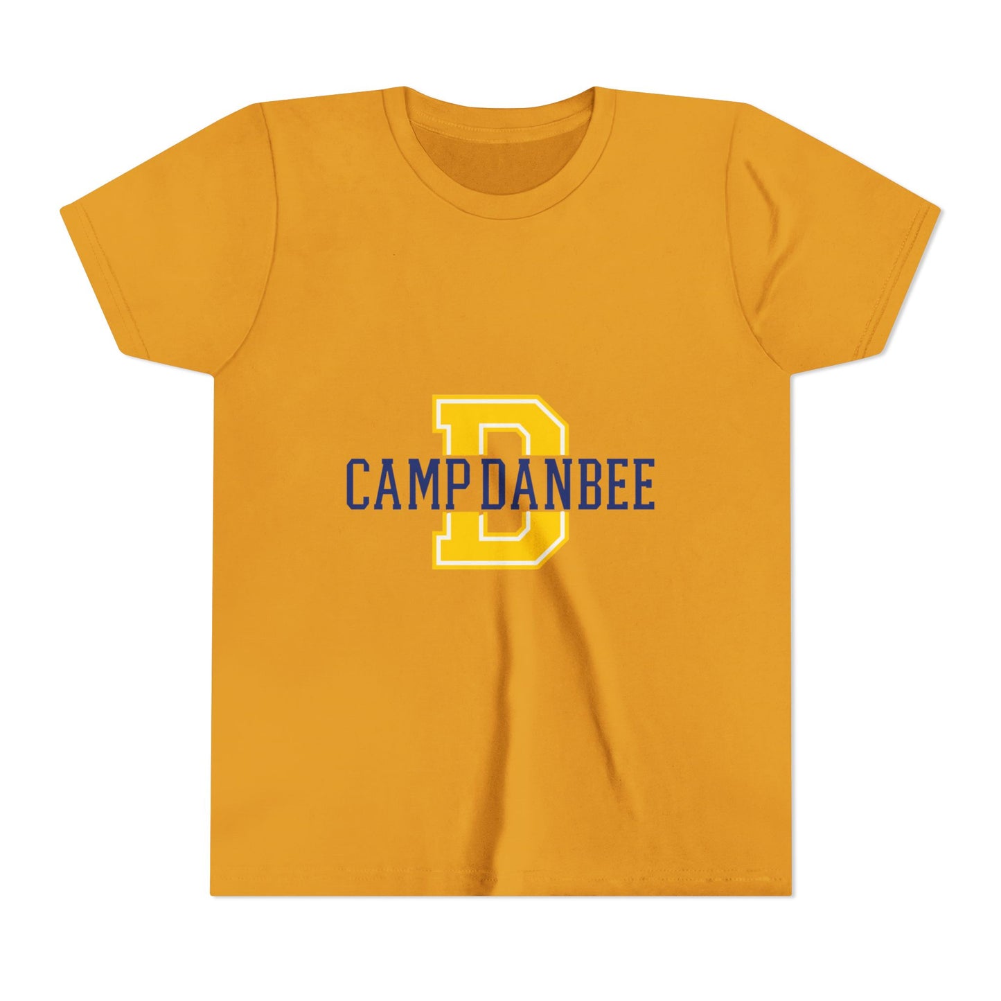 Youth Tee — 'Camp Danbee' Letterman D Logo Kids Shirt