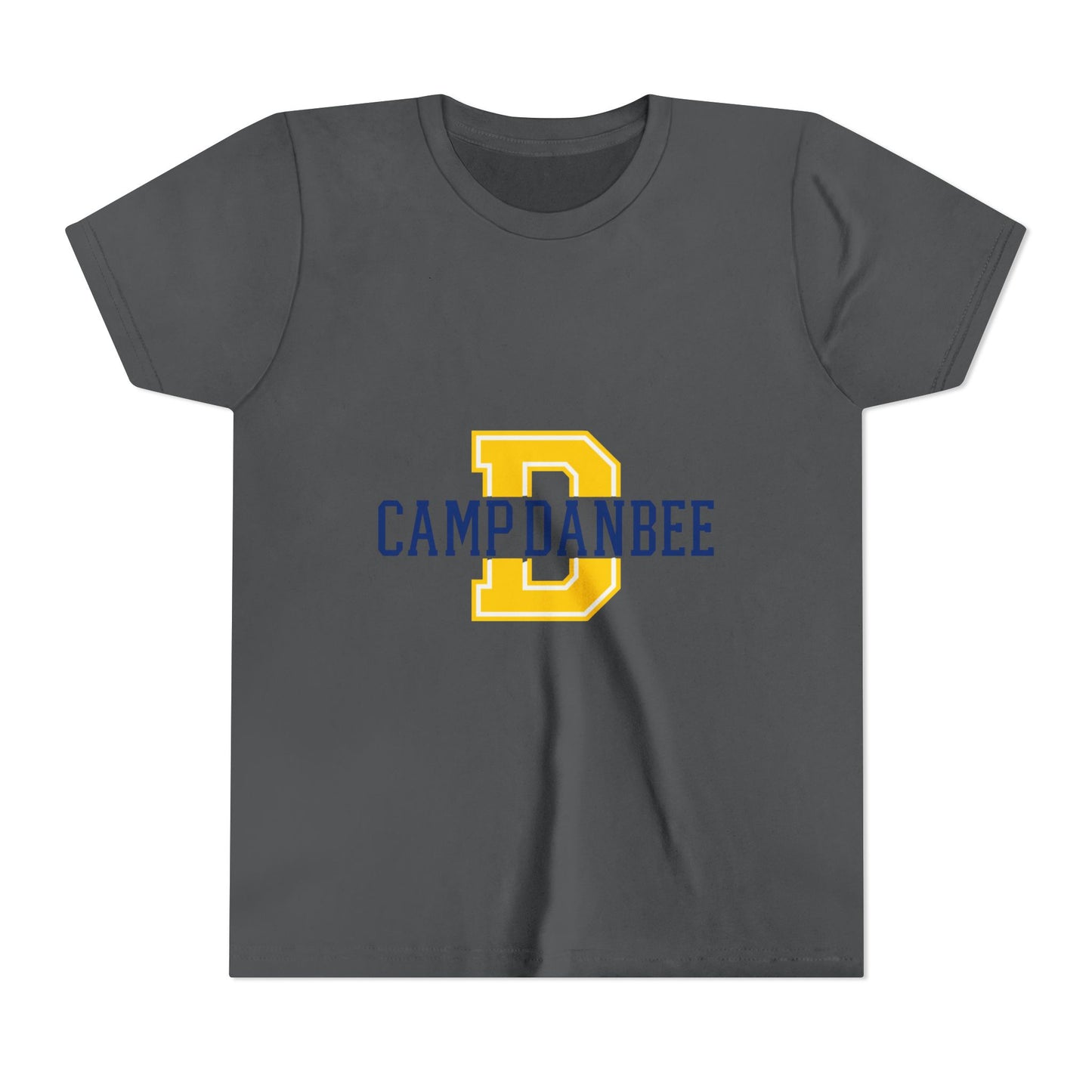 Youth Tee — 'Camp Danbee' Letterman D Logo Kids Shirt