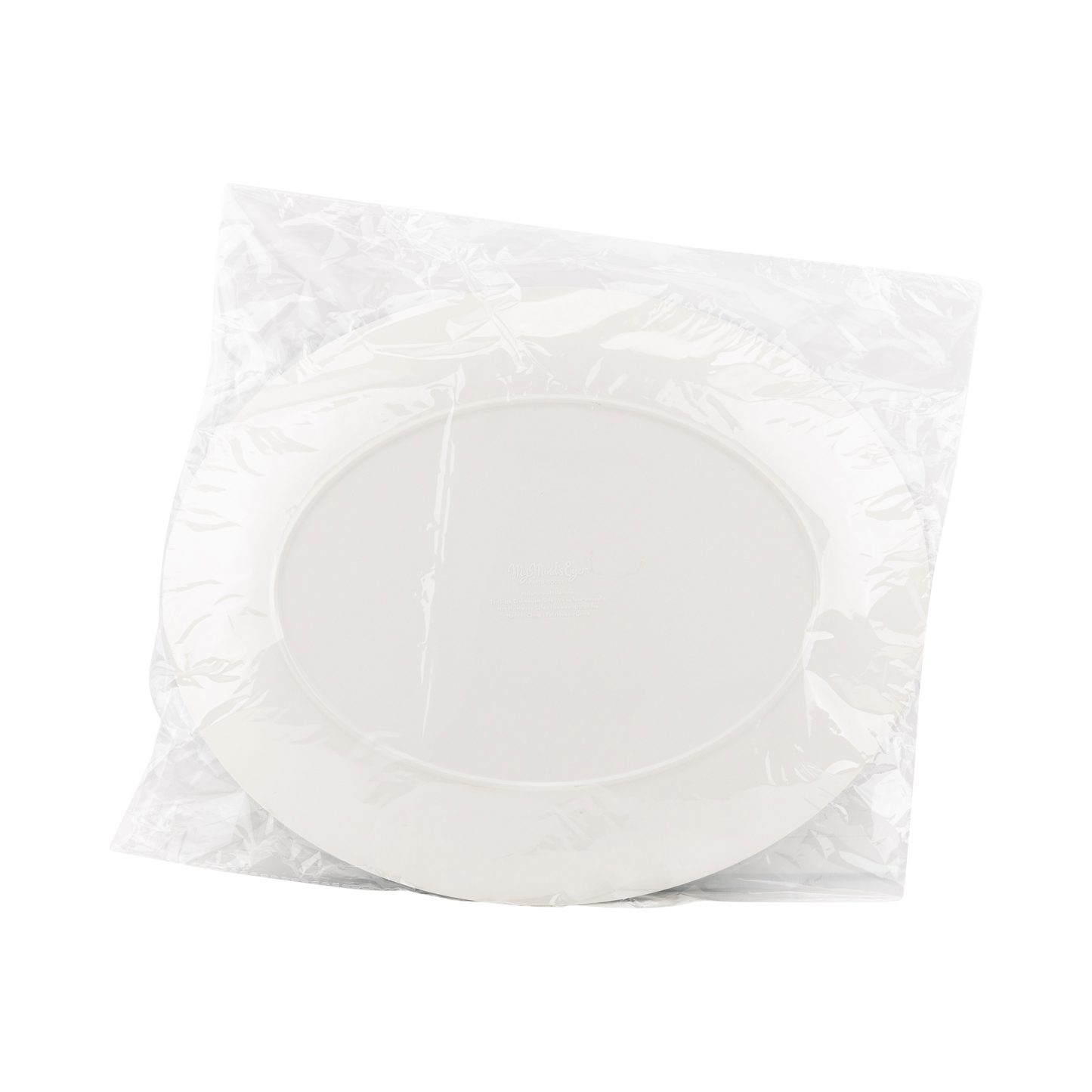 Happy Hanukkah Tray made from eco-friendly bamboo, featuring a 12" x 15" oval design. Food-safe, dishwasher-safe, and sustainable, this tray is perfect for Hanukkah celebrations. The tray combines festive Hanukkah spirit with functionality for holiday gatherings. Do not microwave.