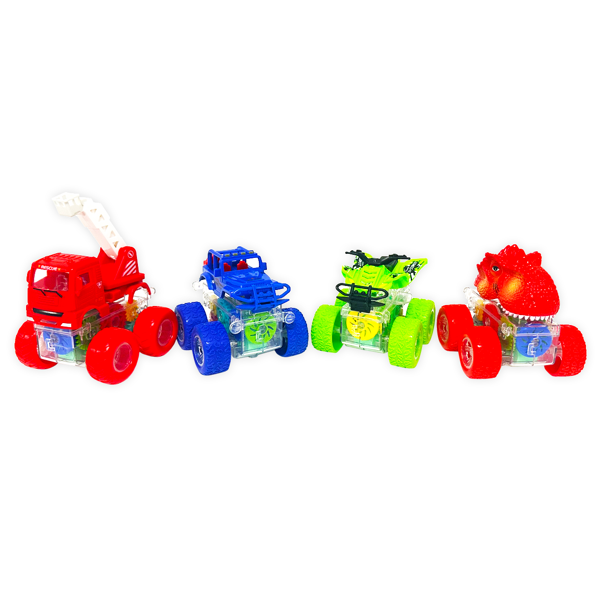 “Spin. Race. Glow!” 🚗✨ Light Up Vehicle Gear Racers