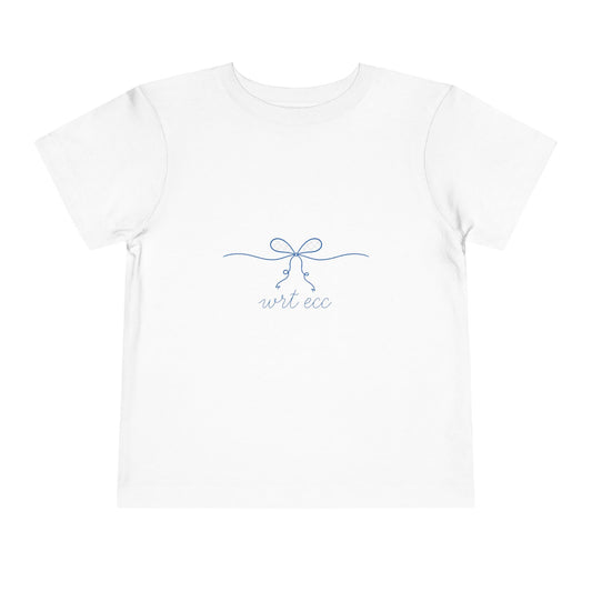“Tied Together” 🎀 Ribbon Underline Bow WRT ECC Toddler Spirit Tee by CGO