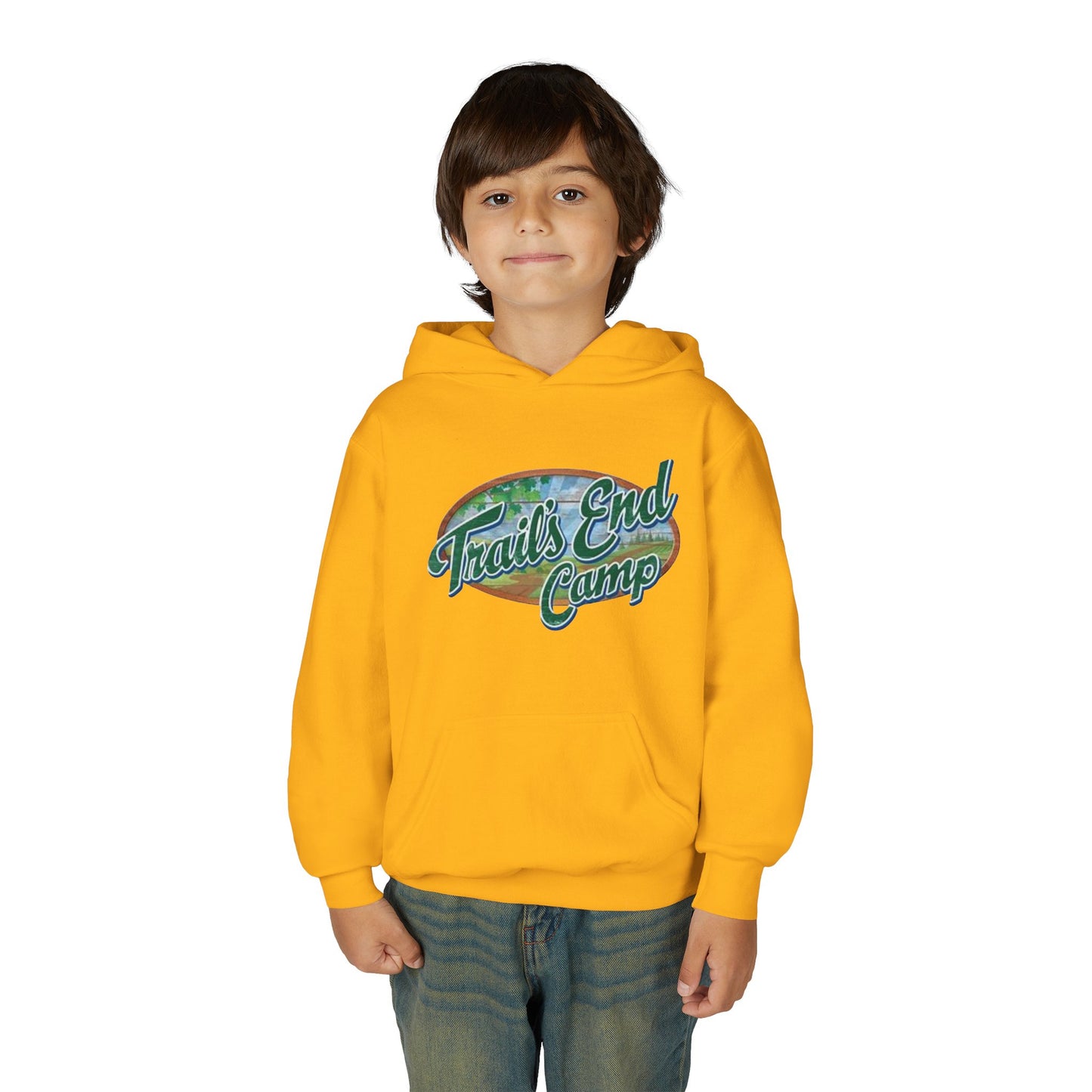 Youth Hoodie — Trails End Camp Retro Logo Sweatshirt