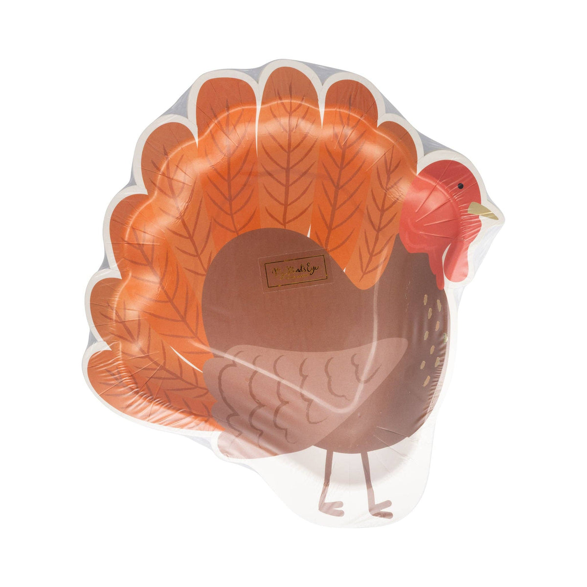 “Talk Turkey” 🦃 Turkey Shaped Thanksgiving Paper Plates by My Mind’s Eye