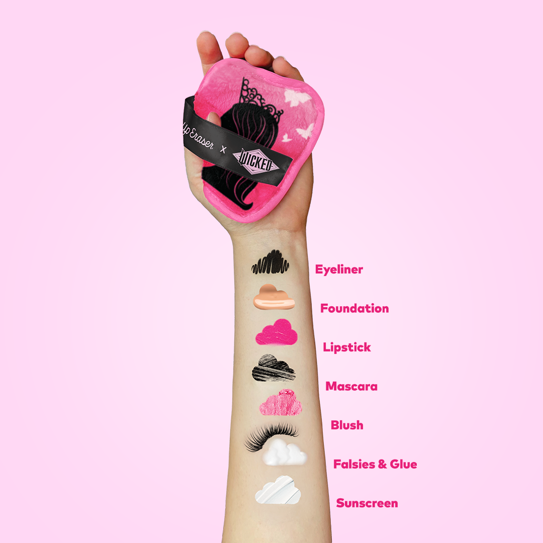 7 MakeUp Erasers with laundry bag, removes makeup with just water, exfoliates, reusable & dermatologist recommended.