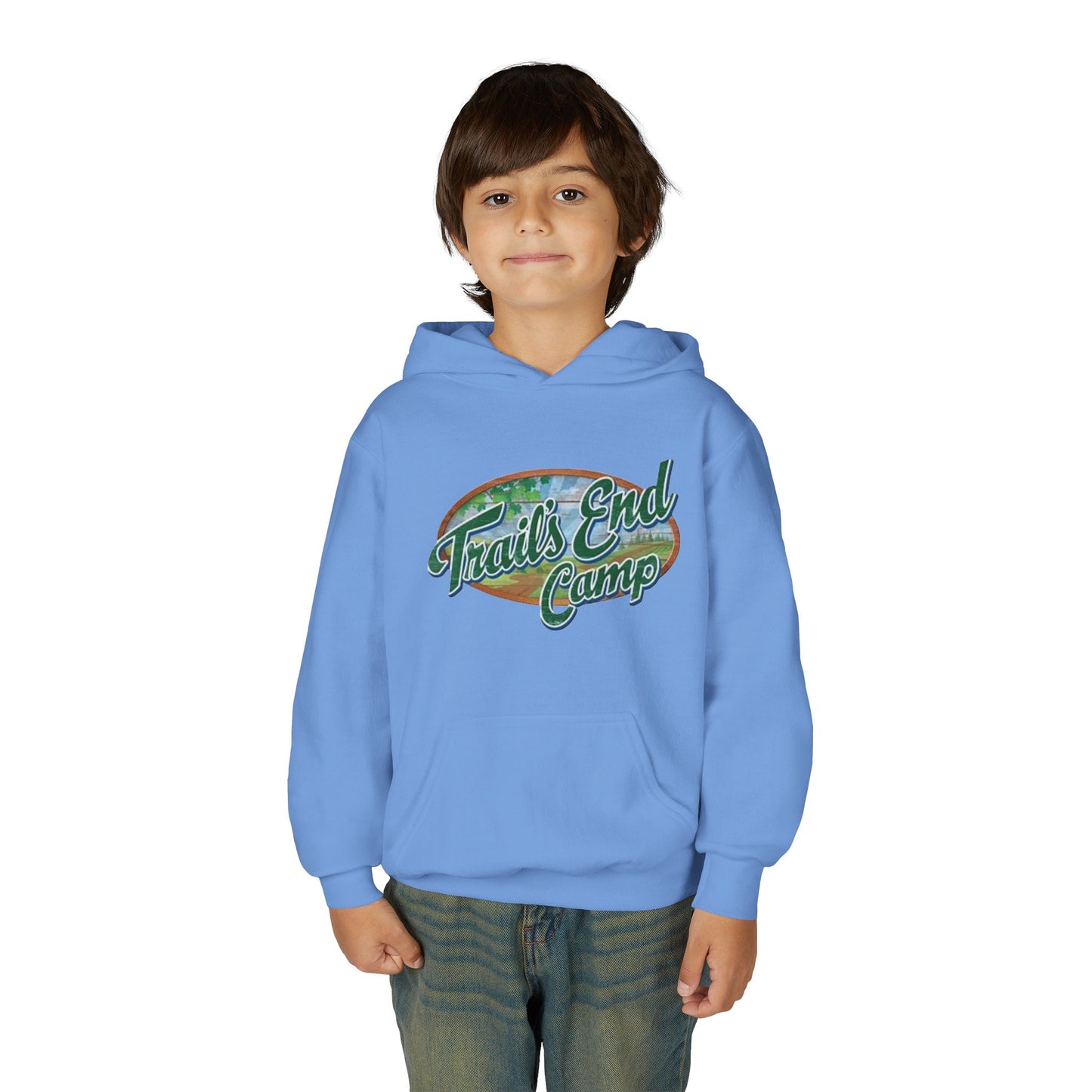 Youth Hoodie — Trails End Camp Retro Logo Sweatshirt