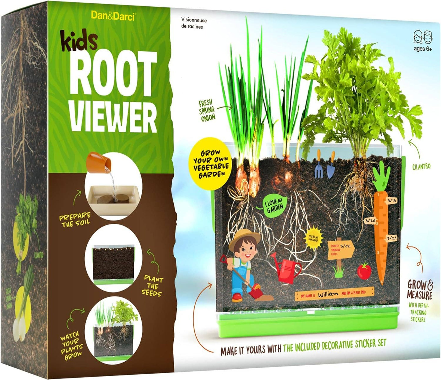 "Down to Earth" 🌱 Root Viewer Science Garden Kit by Dan&Darci