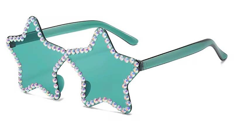 "Star Quality" ⭐ Red Rhinestone Star Sunglasses by Lil Darlings Inc