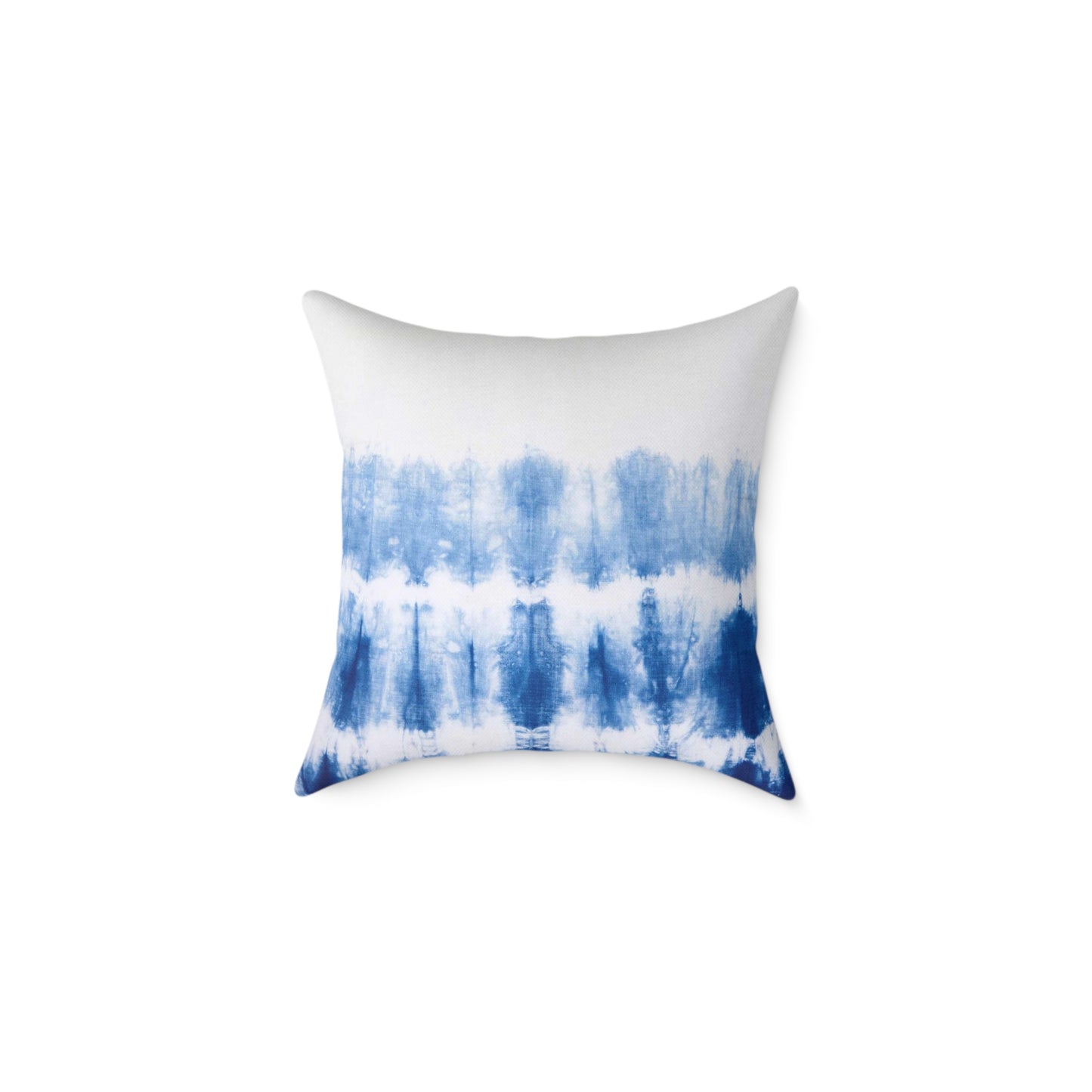Ombre Blue Tie Dye Pillow made from durable poly canvas, featuring a unique tie dye design in shades of blue. Available in various sizes to add a splash of color and style to your home decor. Perfect for cozy relaxation.