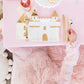 Castle turret-shaped napkins with gold foil accents, perfect for a princess-themed party or fairy tale birthday. Includes 18 paper napkins, measuring 7.5 x 4.5 inches. Pair with castle plates and a princess table runner for a magical party table setting.