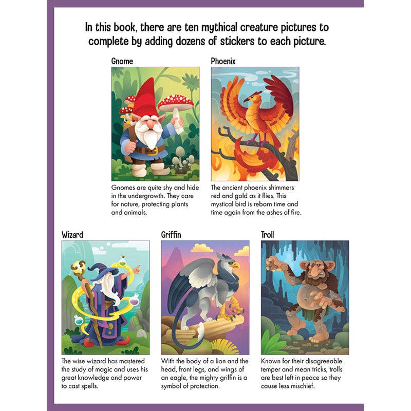 Kids placing stickers in unicorn scene book