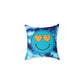 "Smile and Pass the Matzah" 🕯️ Passover Retro Smiley Pillow by CGO