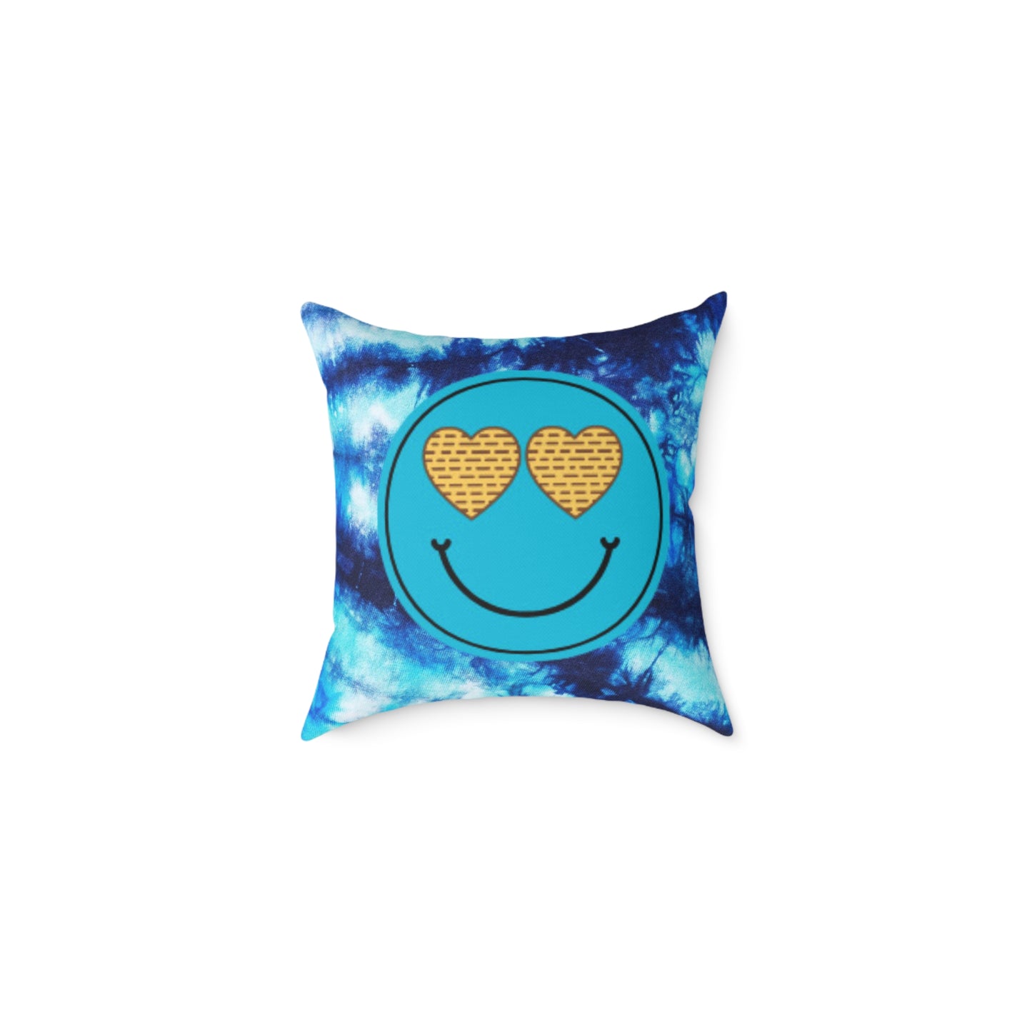 "Smile and Pass the Matzah" 🕯️ Passover Retro Smiley Pillow by CGO