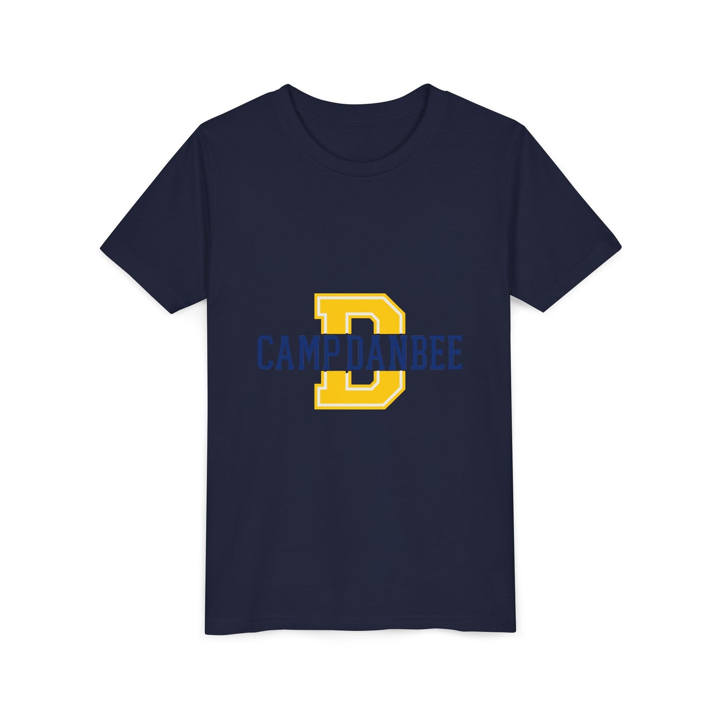 Youth Tee — 'Camp Danbee' Letterman D Logo Kids Shirt