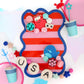 "Wavy Patriot" 〰️ Red Pink & Blue Wavy Acrylic Party Tray by Kailo Chic