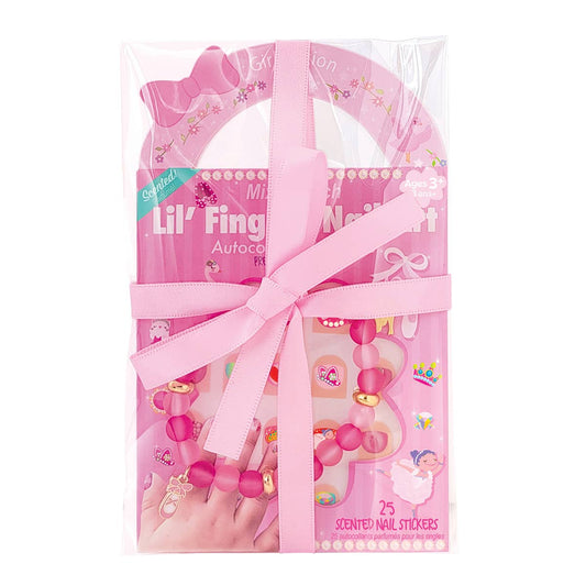 “Twinkle Toes” 🩰 Ballet Bracelet and Nail Sticker Gift Pack