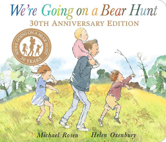 We're Going on a Bear Hunt is a timeless adventure of a family’s outdoor journey, now in board book form.