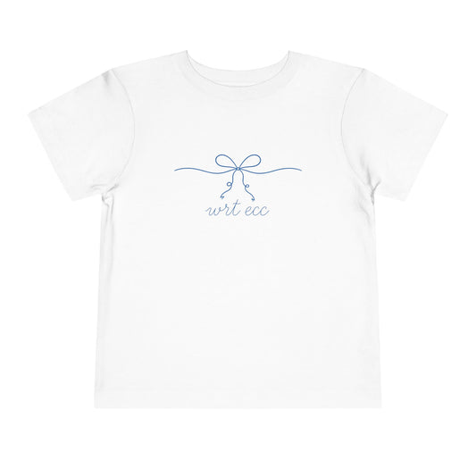 “Tied Together” 🎀 Ribbon Underline Bow WRT ECC Toddler Spirit Tee by CGO