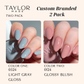 Custom Nail Polish: 2 Pack Long-wearing + Vegan + Non-toxic: 0224 Glossy Fuschia / 1424 Royal Blue Gloss with Hint of Shimmer