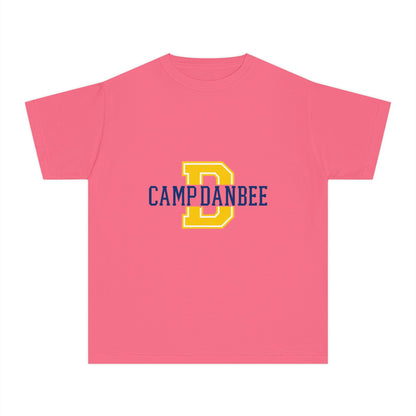 Youth T-Shirt — Camp Danbee Yellow Tee with Letter D