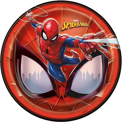 Spider-Man 9 inch dinner plates pack of 8