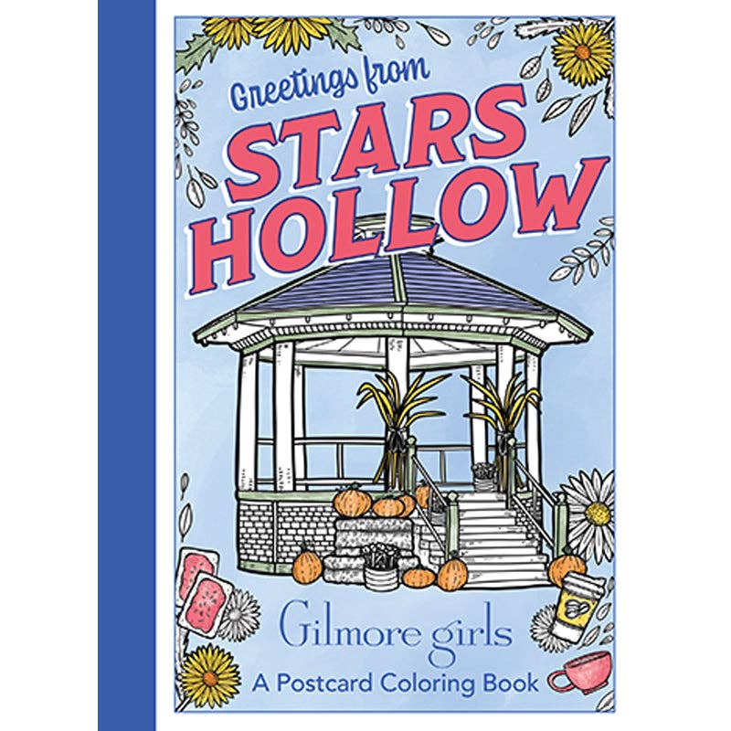 “Greetings from Stars Hollow” 💌 Gilmore Girls Postcard Coloring Book