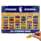 Wall-mounted NBA team rankings display