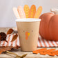 Serve Thanksgiving cheer with Turkey Paper Cups! Adorned with adhesive feathers, these 12 oz kraft cups add festive fun to any harvest table.