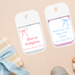 Bridal shower hand sanitizers – mini favors with chic design for weddings and bachelorettes