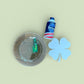 Classroom craft with colorful marbled shamrocks