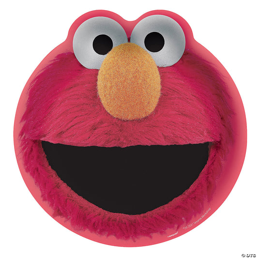 Elmo dessert plates set of 8, 7.5" paper plates for Sesame Street birthday party tableware.