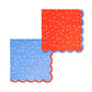 Americana 'Let Freedom Ring' napkins, 5” x 5” for 4th of July, Memorial Day, Labor Day parties.