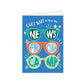 Pink Camp Sunnies fold & seal notecard with sunglasses design, perfect for camp mail and friends