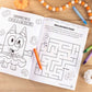 Kids Bluey Halloween coloring book cover